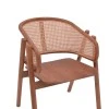 Armchair Anlene pakoworld natural teak wood natural rattan 62x54x82cm