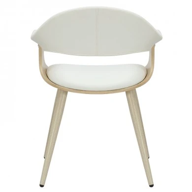 Armchair Austen pakoworld PU white-leg natural