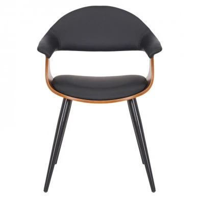 Armchair Austen pakoworld PU black-leg walnut