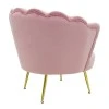 Armchair Daimon pakoworld velvet pink-golden 79x74x78cm