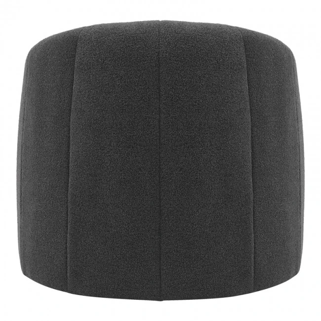 Fassy armchair pakoworld bouclé fabric in charcoal color 80x66x80cm