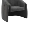 Fassy armchair pakoworld bouclé fabric in charcoal color 80x66x80cm