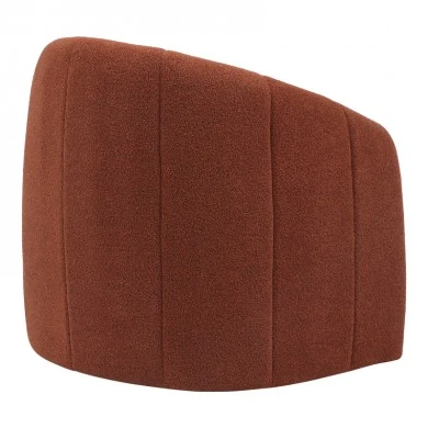 Fassy armchair pakoworld boucle fabric in tile shade 80x66x80cm