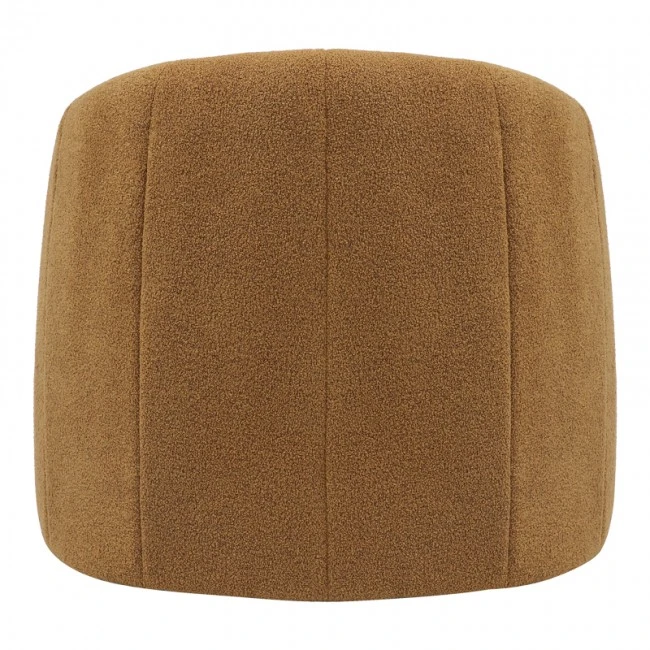 Fassy armchair pakoworld boucle fabric in mustard shade 80x66x80cm