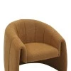 Fassy armchair pakoworld boucle fabric in mustard shade 80x66x80cm