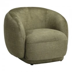 Armchair Freya pakoworld olive green fabric color 93x87x76cm Armchair Freya pakoworld olive green fabric color 93x87x76cm