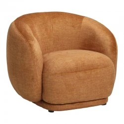 Armchair Freya pakoworld amber fabric color 93x87x76cm Armchair Freya pakoworld amber fabric color 93x87x76cm
