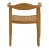 Armchair Ganny pakoworld teak wood in natural shade 59x56x71cm