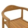 Armchair Ganny pakoworld teak wood in natural shade 59x56x71cm