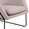 Armchair Indelible pakoworld fabric pink-black 76x67x81cm