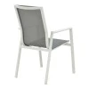 Garden armchair Dashiell  pakoworld metal white textilene light grey 71x58x94cm