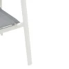 Garden armchair Dashiell  pakoworld metal white textilene light grey 71x58x94cm