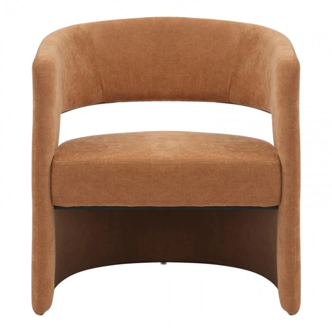 Πολυθρόνα Leicy pakoworld ύφασμα σε καφέ απόχρωση 69x63x76.5εκ