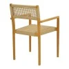 Armchair Lengan pakoworld teak wood frame in natural shade-beige rope 54x52x80cm