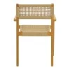 Armchair Lengan pakoworld teak wood frame in natural shade-beige rope 54x52x80cm