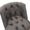 Armchair Loreta pakoworld velvet anthracite-walnut 59x64x73cm