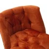 Armchair Loreta pakoworld velvet tile-walnut 59x64x73cm