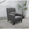 Medea armchair pakoworld fabric in anthracite shade 82x84x100cm