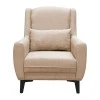 Armchair Medea pakoworld fabric in beige shade 82x84x100cm