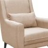 Armchair Medea pakoworld fabric in beige shade 82x84x100cm