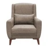 Medea armchair pakoworld fabric in beige shade 82x84x100cm