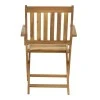 Mobie pakoworld folding armchair natural acacia wood 56x61x89cm