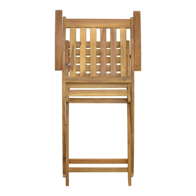 Mobie pakoworld folding armchair natural acacia wood 56x61x89cm