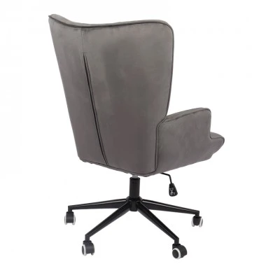 Lobima pakoworld executive office chair, swivel, charcoal velvet, 68x71x105-112cm