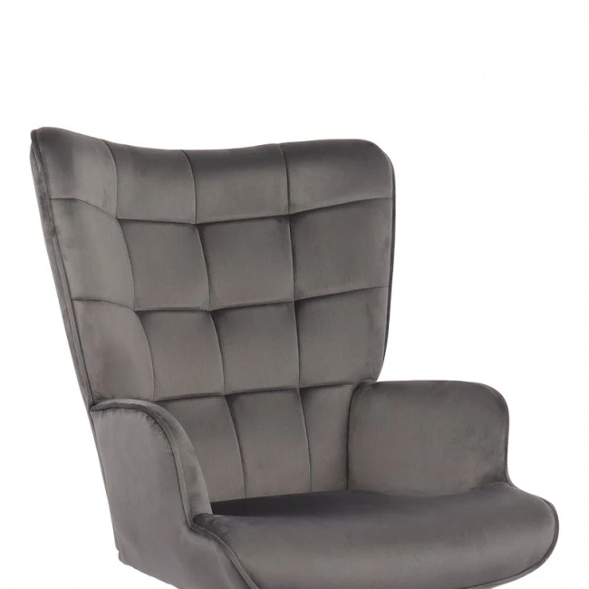 Lobima pakoworld executive office chair, swivel, charcoal velvet, 68x71x105-112cm