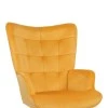 Lobima pakoworld swivel director&#039;s office chair yellow velvet 68x71x105-112cm