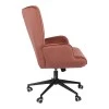 Lobima pakoworld director&#039;s office chair, rotting apple, velvet, 68x71x105-112cm