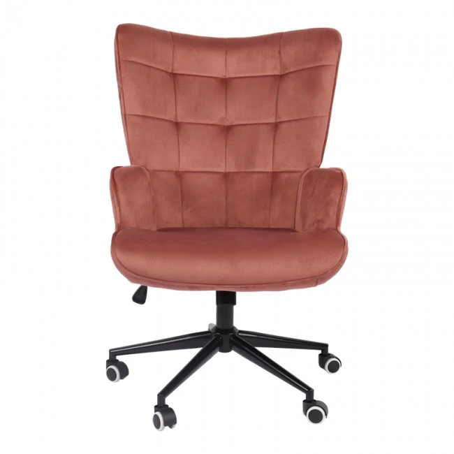 Lobima pakoworld director&#039;s office chair, rotting apple, velvet, 68x71x105-112cm