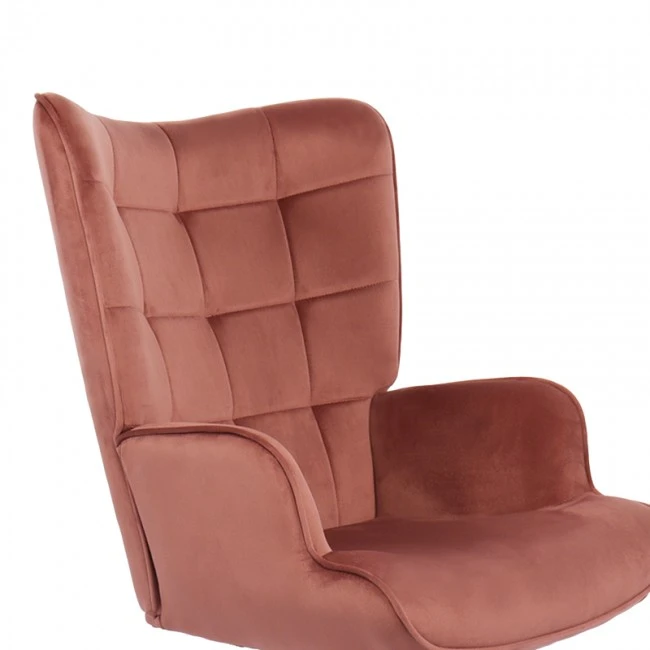 Lobima pakoworld director&#039;s office chair, rotting apple, velvet, 68x71x105-112cm