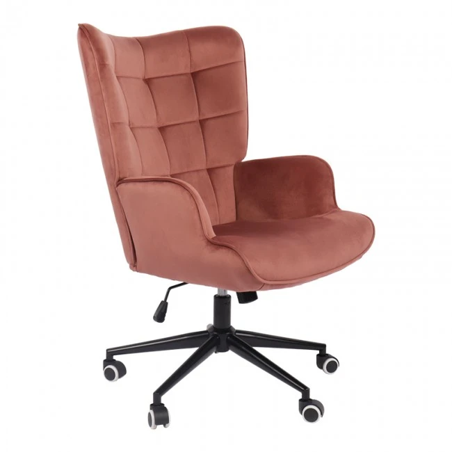 Lobima pakoworld director&#039;s office chair, rotting apple, velvet, 68x71x105-112cm