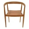 Armchair Noody pakoworld teak wood in natural shade 62x55x75cm