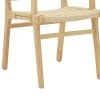 Arm chair Olivier pakoworld natural beech wood natural rope 62x60x85cm