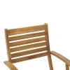 Recofly pakoworld folding armchair natural acacia wood 52x53x85cm