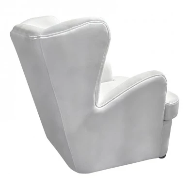 Regalo pakoworld velvet armchair in white shade 75x88x85cm