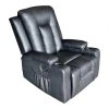 Relax armchair Gessel pakoworld PU in black shade 80x90x98cm