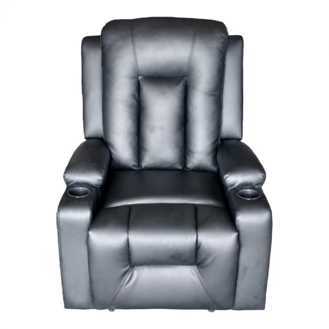Relax armchair Gessel pakoworld PU in black shade 80x90x98cm
