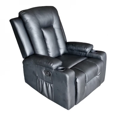 Relax armchair Gessel pakoworld PU in black shade 80x90x98cm