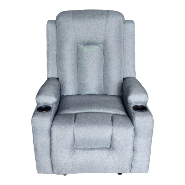 Relax armchair Gessel pakoworld fabric in anthracite  80x90x98cm