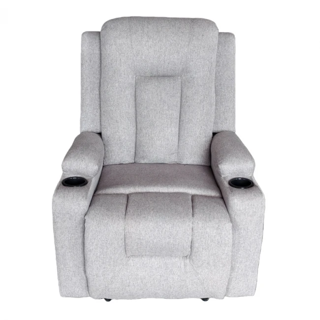 Relax armchair Gessel pakoworld fabric in grey-beige  80x90x98cm