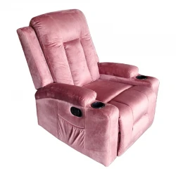 Relax armchair Gessel pakoworld velvet in dusty rose 80x90x98cm