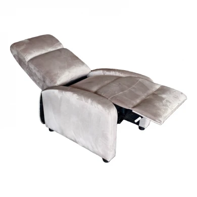 Relax armchair Norva pakoworld velvet in grey shade 68.5x86x100cm
