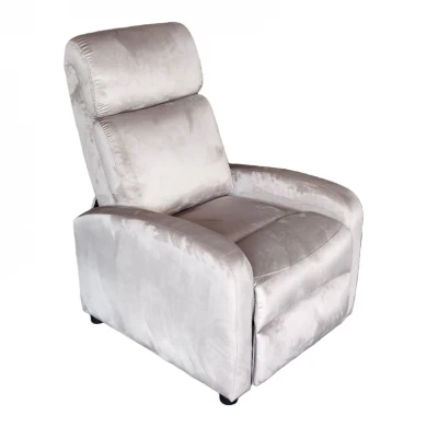 Relax armchair Norva pakoworld velvet in grey shade 68.5x86x100cm