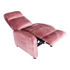 Relax armchair Norva pakoworld velvet in dusty rose shade 68.5x86x100cm