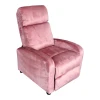 Relax armchair Norva pakoworld velvet in dusty rose shade 68.5x86x100cm
