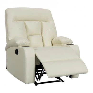 Armchair relax Terpsi pakoworld PU cream 80x94x100cm