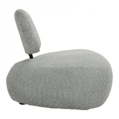 Stonie armchair pakoworld bouclé fabric in green shade 67x73x67cm